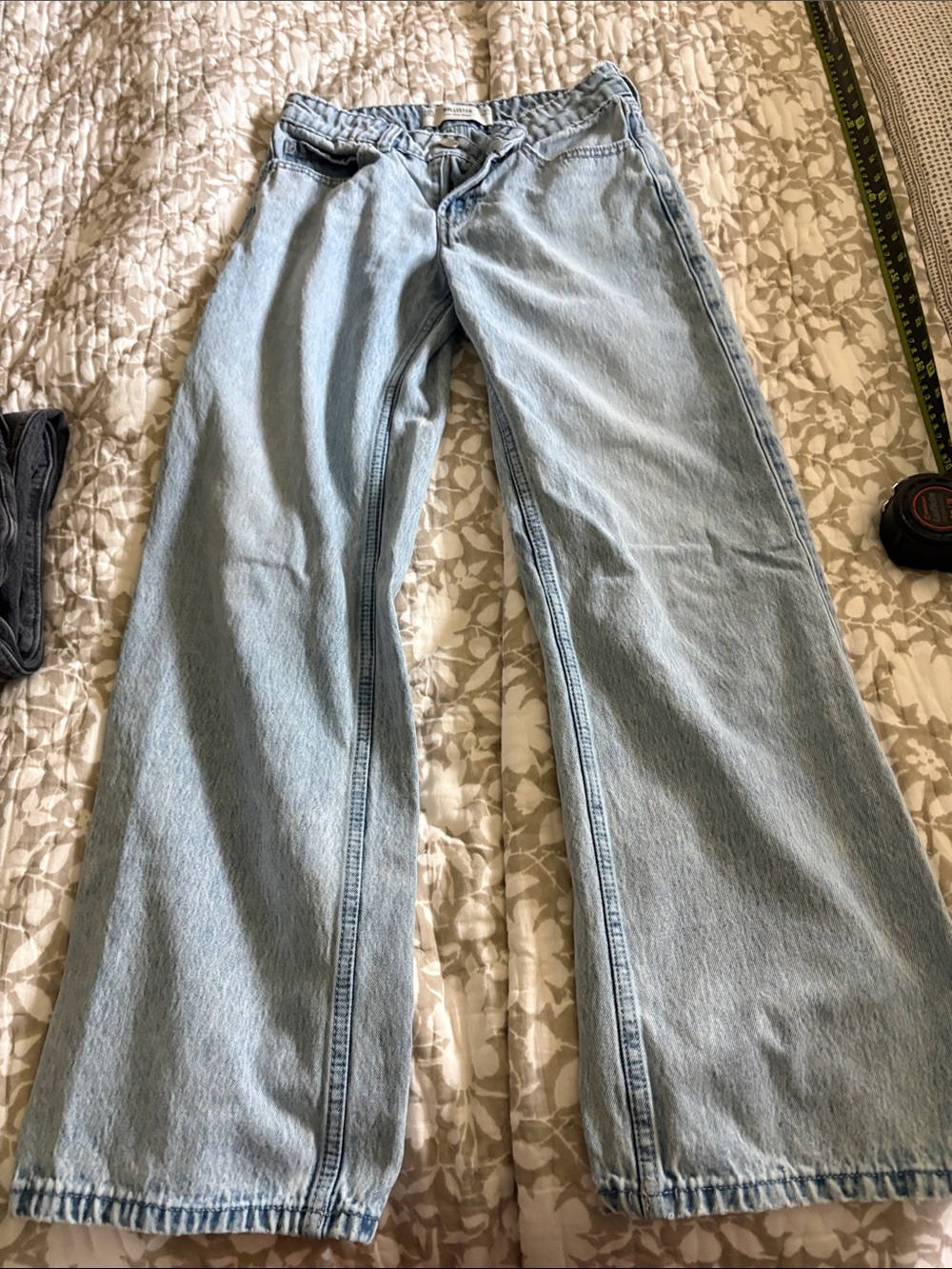 Hollister Light Blue Wide Leg Jeans
